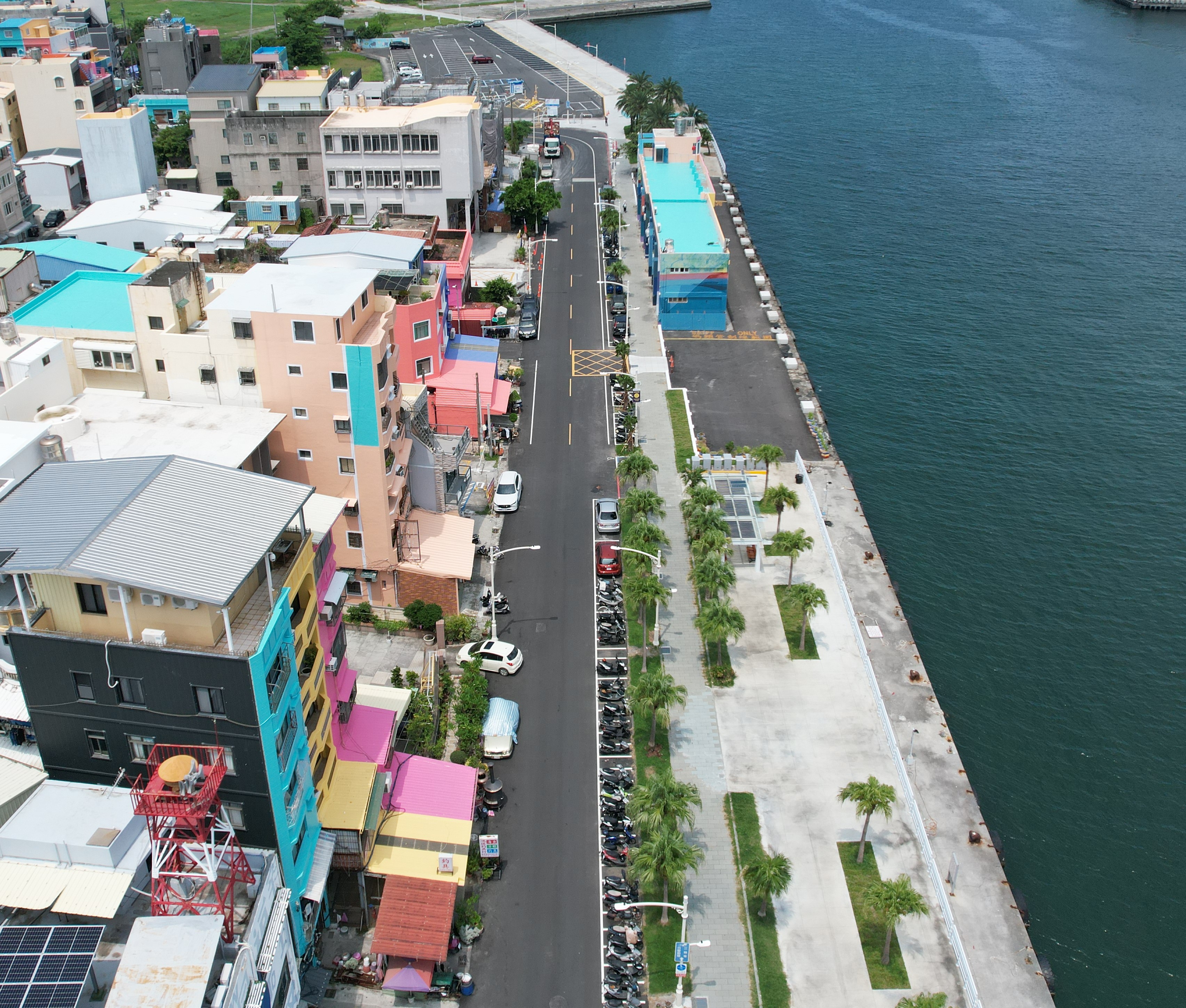 旗津港濱新步道景觀圖